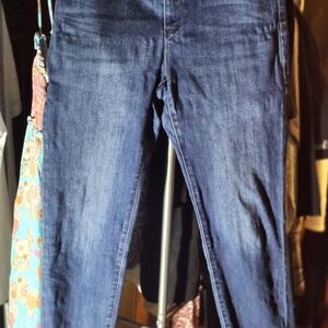 White House Black Market Women's Blue Skinny Crop Jeans